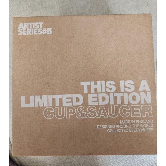 Kukula Art 24K Tea Cup & Saucer Set - Limited Edition - 131/250 Artist Série #5 - Picture 6 of 7